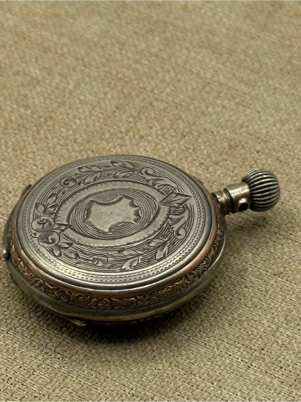 Antique 1920s Brass Pocket Watch